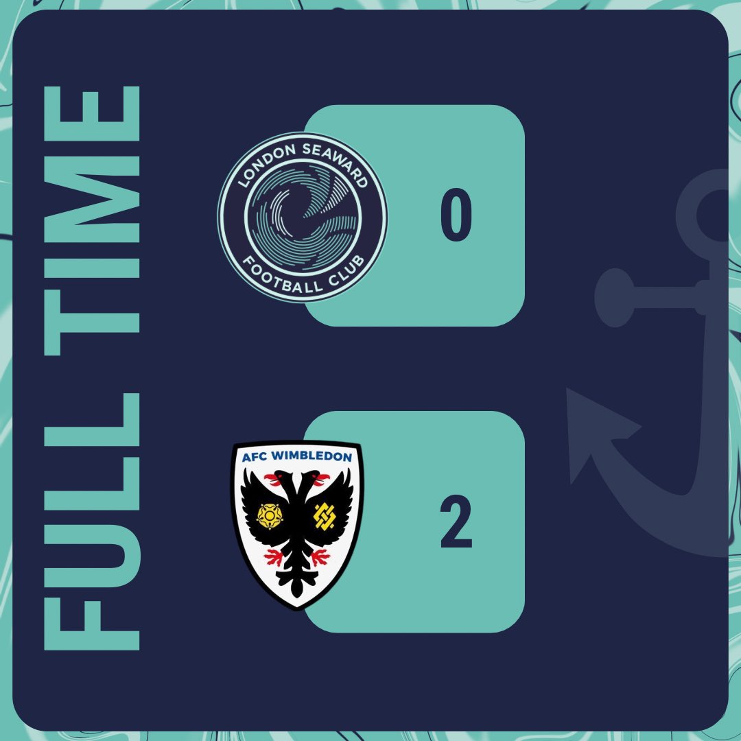 ⚓️ YESTERDAY’S RESULT ⚓️

It was an unfortunate loss to top of the league side AFC Wimbledon yesterday. Your Anchors battled hard throughout, but it wasn’t meant to be on the day.

#LSFC #ComeOnYouAnchors #AnchorArmy
