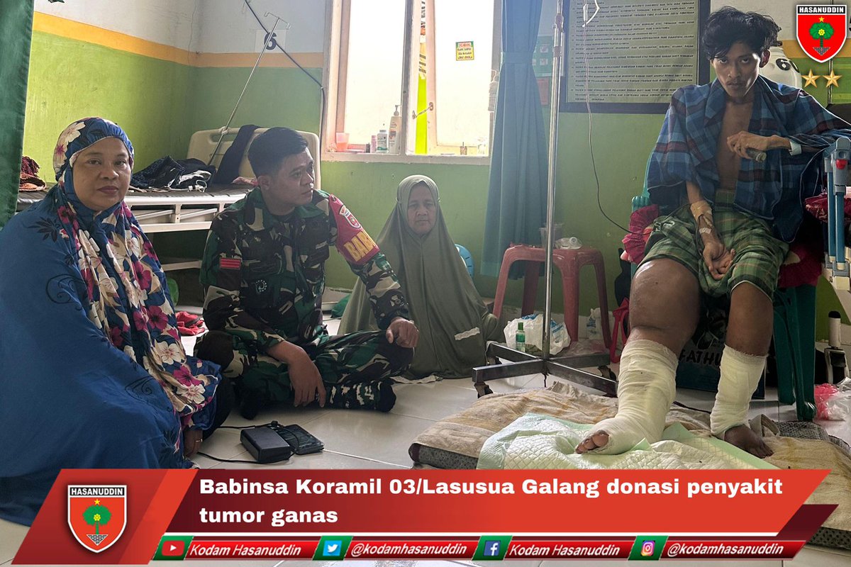 Babinsa Koramil 03/Lasusua Galang donasi penyakit tumor ganas