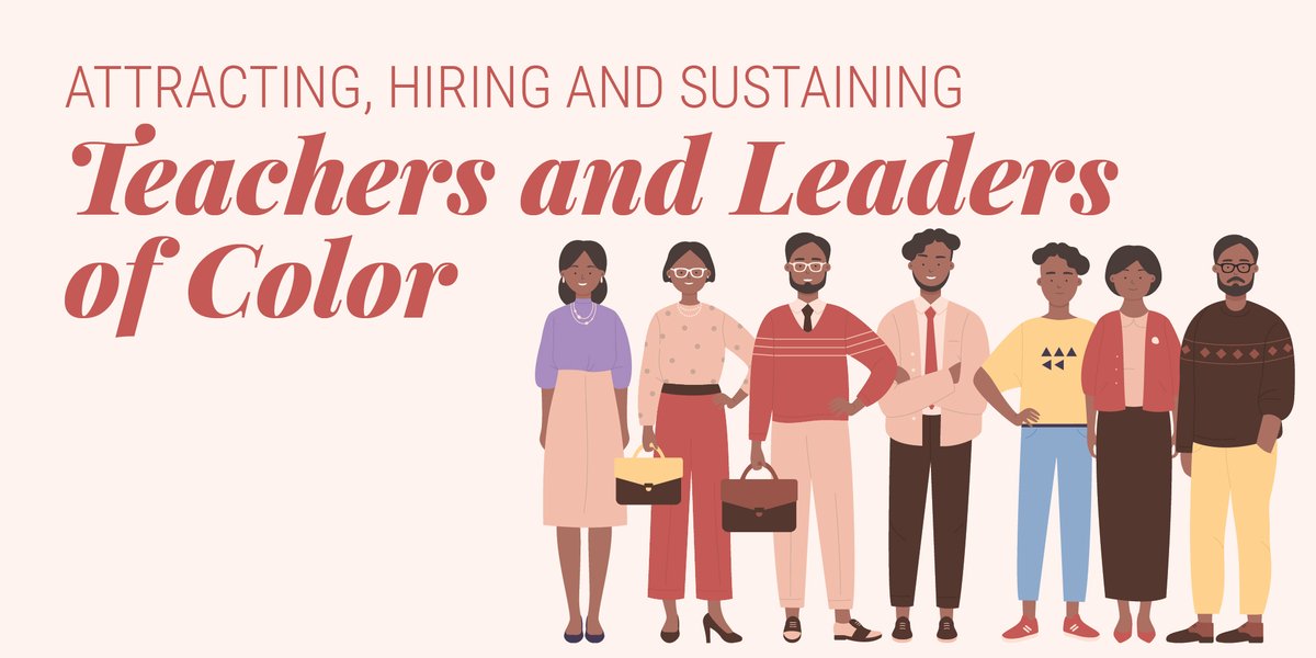 Attracting, Hiring, and Sustaining Teachers and Leaders of Color — increase the number of teachers & leaders of color you attract, improve your hiring process, and support those educators through the years. April 25, 9 a.m.-Noon. Register Today!ow.ly/30fe50R5M0A