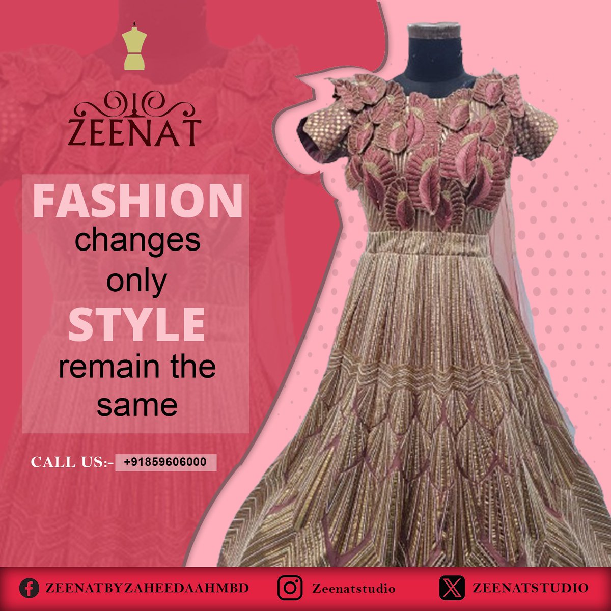 Embrace your inner fashionista with Zeenat's trendsetting designs! Elevate your wardrobe with pieces that reflect your unique style.

#ZeenatStyle #FashionForward #StyleStatement #ZeenatFashion #ZeenatGlam #FashionEssentials #ZeenatVibes #ZeenatRefresh #FashionFix
