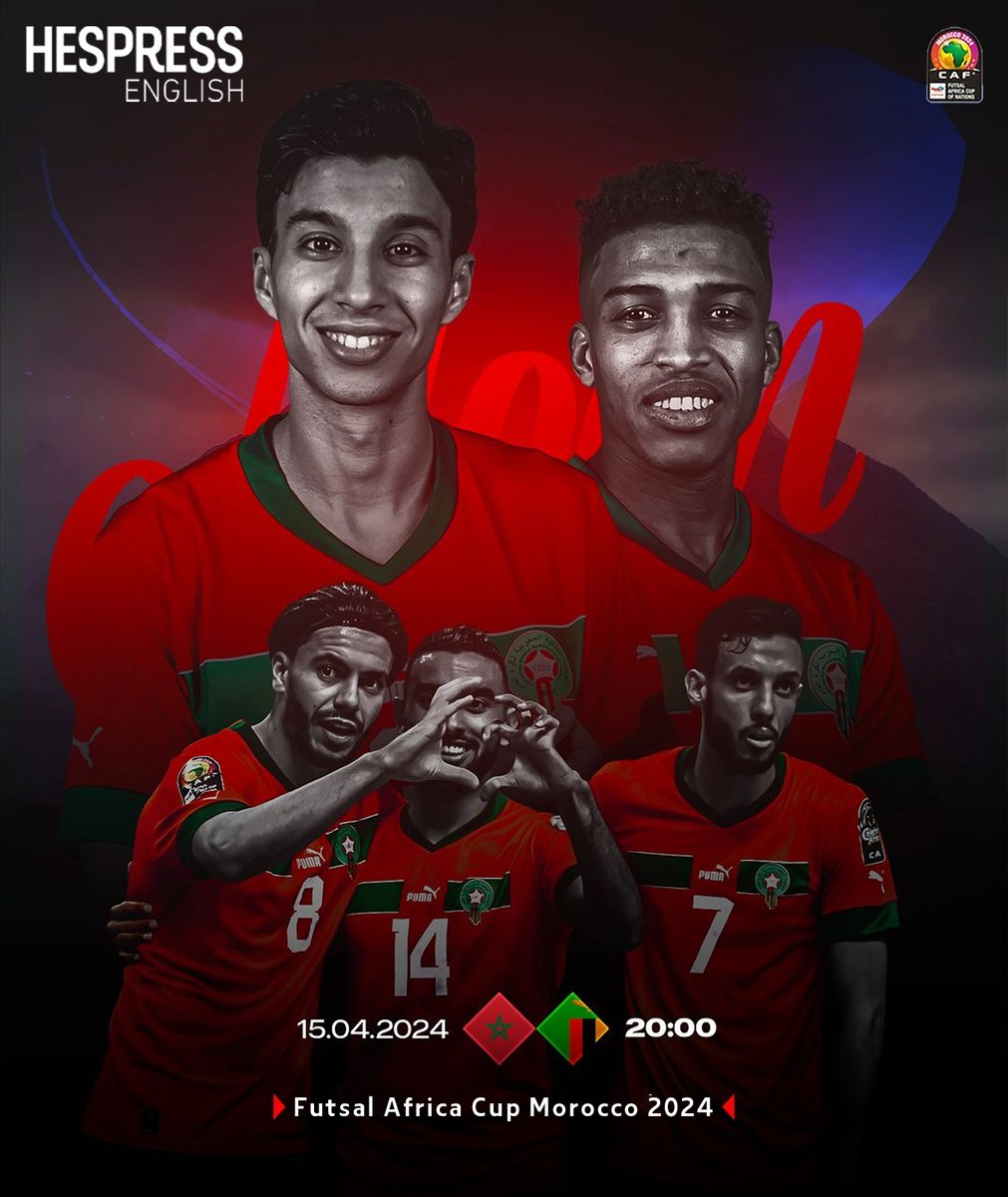 Morocco's national futsal set to face Zambia in the third group stage game, tonight at   8:00 p.m.

#Morocco #Zambia #Futsal #Rabat #FutsalAfricaCup
#HespressEng