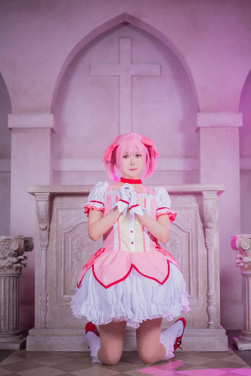 ［cos］ 魔法少女まどか☆マギカ / 鹿目まどか 　　　　　　　　ʚ♡ɞ photo @YuzuLemon_photo #コスプレ #cosplay