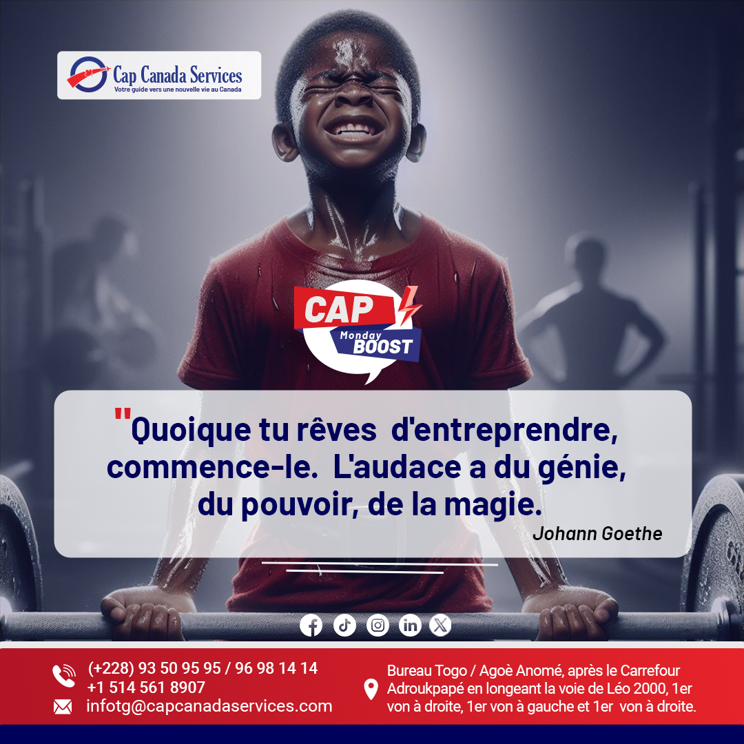 CapCanadaTogo's tweet photo. Bon matin ! Comment vas-tu? Cap te souhaite une bonne journée de lundi pleine de positivité avec cette citation de ce poète allemand.

#canadaimmigration #boost #motivation https://t.co/Ia8MYHBRlC