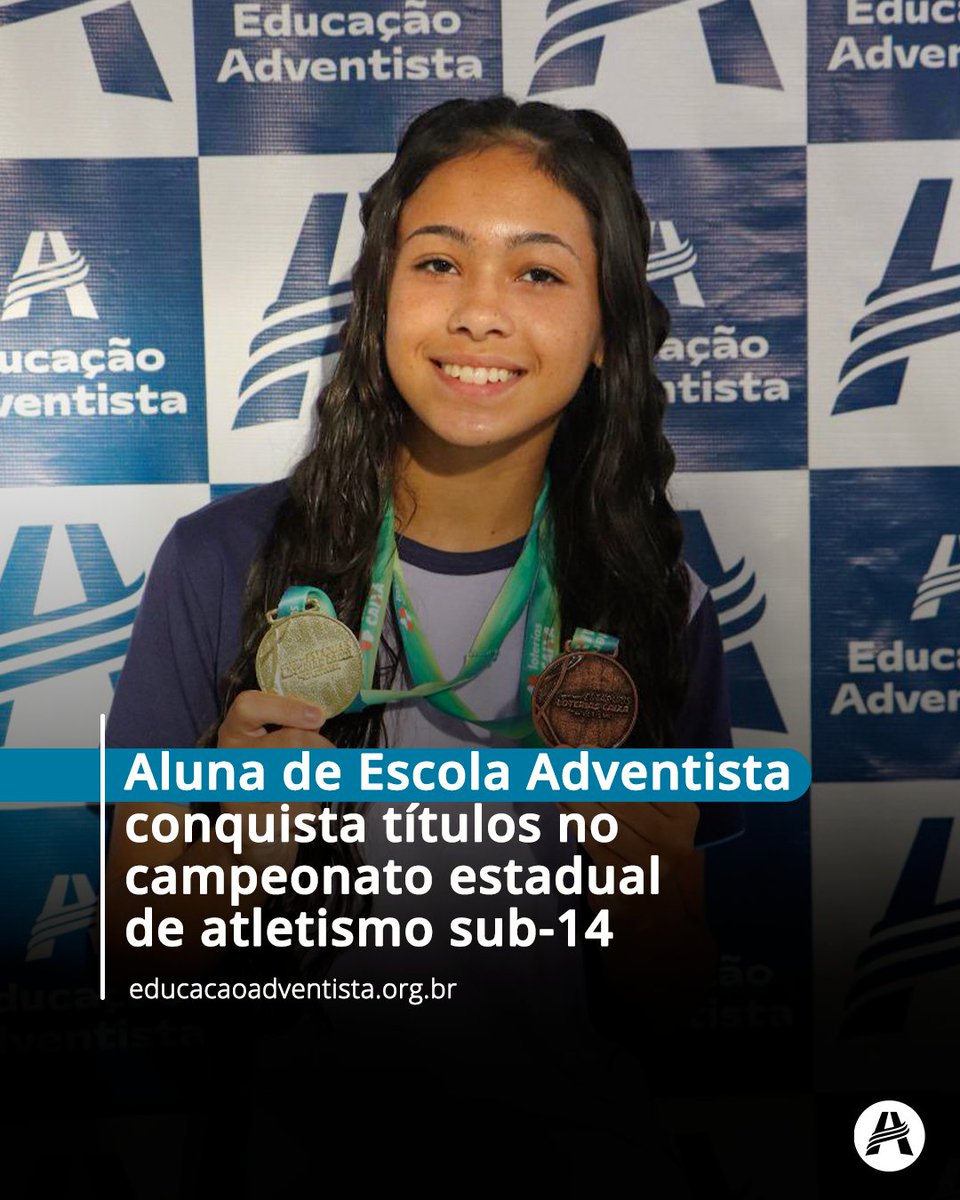 Lara Neves, de apenas 13 anos, brilhou no Campeonato Estadual de Atletismo em Campo Grande. Representando a Escola Adventista, a aluna conquistou o título na prova de 150m e o 3° lugar na prova de 60m na categoria sub-14.

Leia mais no Blog 📲 [ bit.ly/BLOGEA1504 ] 💙