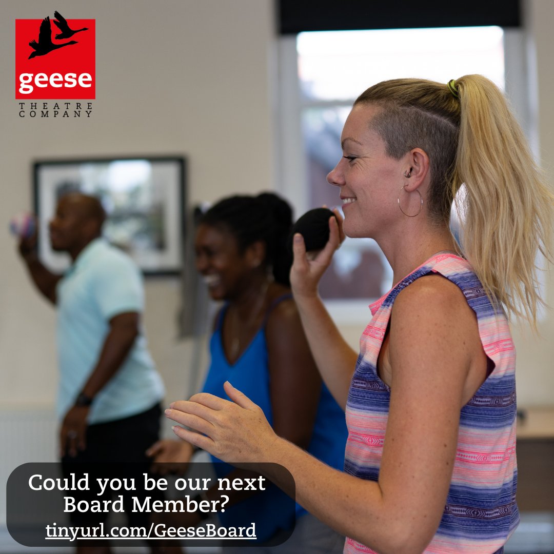 GeeseTheatre's tweet photo. Could you be our next Board Member? We are looking to expand our Board of Trustees - if you are interested in supporting our work using theatre in Criminal Justice and social welfare settings then please get in touch: https://t.co/wr64K8GXt4 https://t.co/YcVSh2jSJe