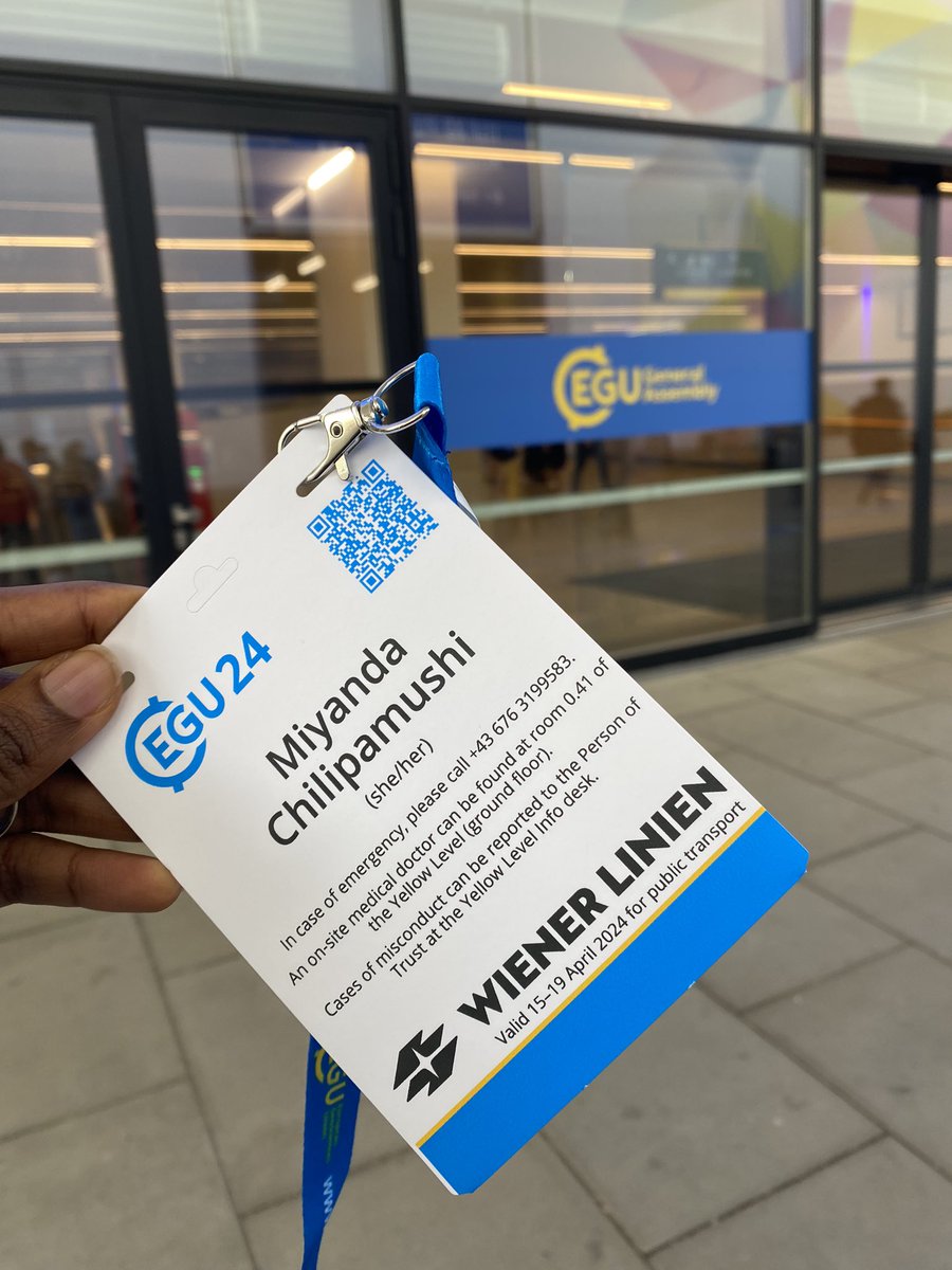 MSChilipamushi's tweet photo. Thrilled to be attending the #EGU2024 in Vienna! Looking forward to connecting with fellow geoscience enthusiasts, diving into the latest research, and exploring innovative solutions for our planet. 🇦🇹 #Geoscience #Vienna https://t.co/bn3RSFCBBT