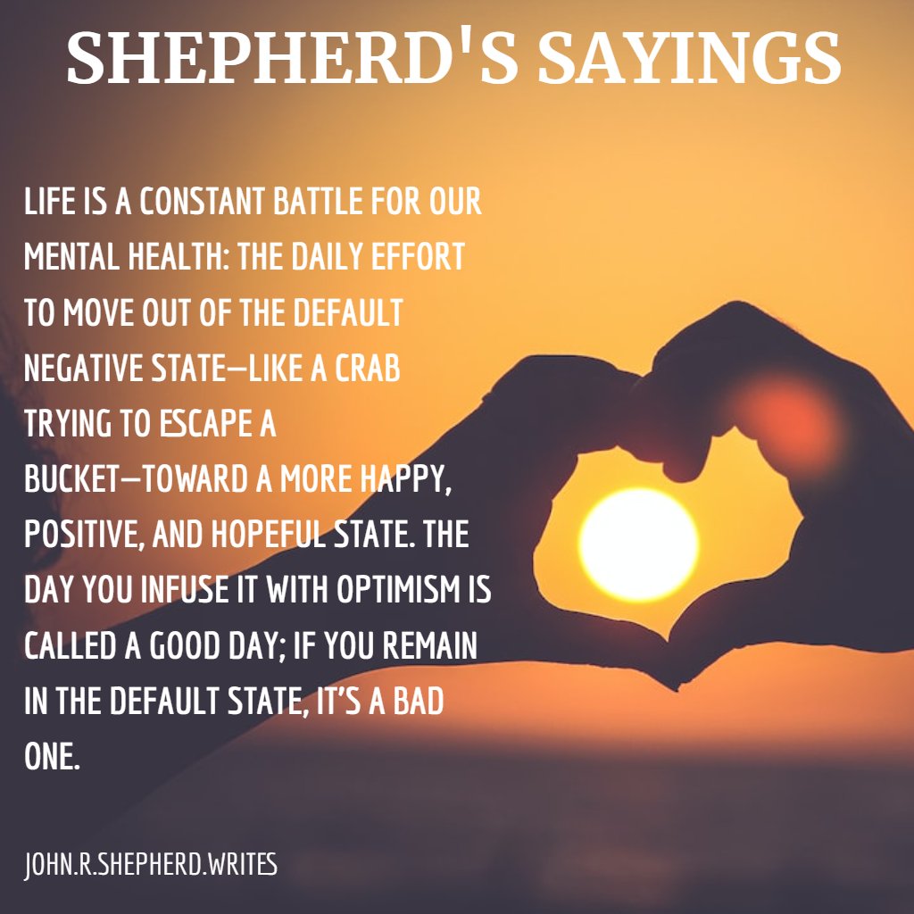 On Mental Health
#shepherdssayings #MentalHealthMatters