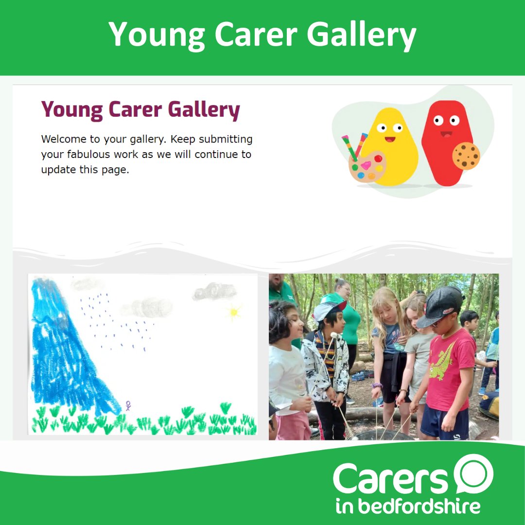 We have a Young Carer Gallery full of artwork from our talented Young Carers. Why not visit and look at some of their beautiful work? You can also submit your own artwork. Visit the gallery here: carersinbeds.org.uk/help-for-carer… #wecareforcarers #youngcarers #bedfordshire