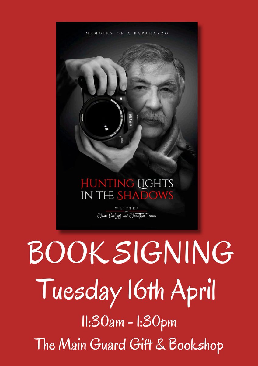 Book Signing Tomorrow! 'Hunting Lights in the Shadows: Memoirs of A Paparazzo'. Author and local paparazzi, Juan Carlos Teuma will be at The Main Guard signing copies between 11:30am and 1:30pm. More here👉gibraltarheritagetrust.org.gi/calendar/16-04…
