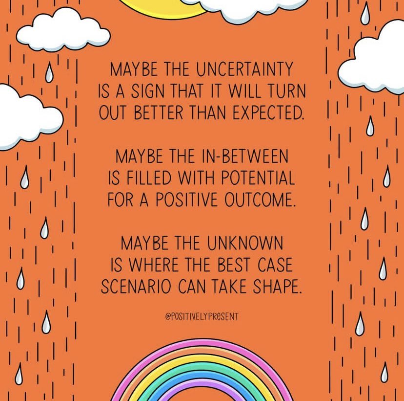 Monday thoughts… There can be power in #maybe There can be hope in #maybe There can be strength in #maybe