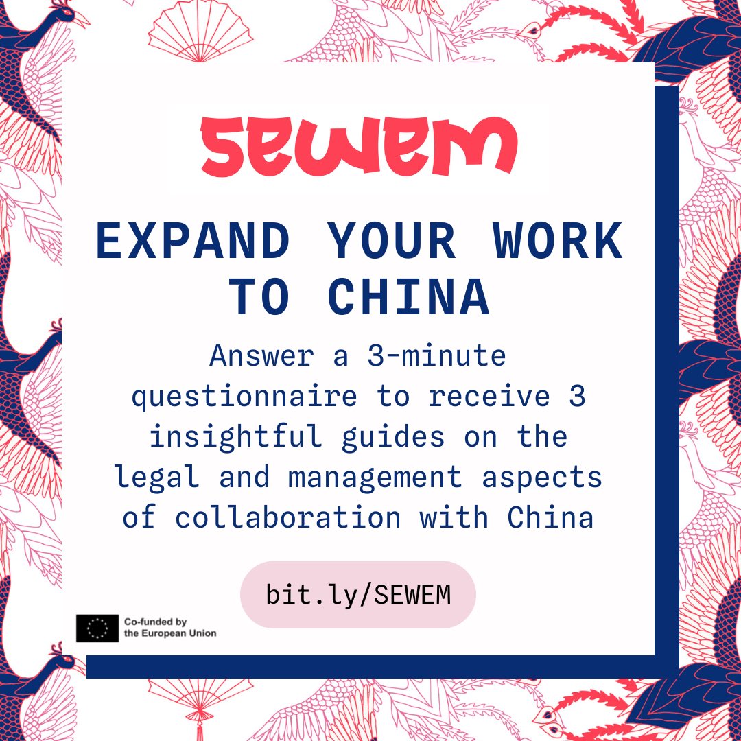 🇨🇳Learn how to expand your music to China Fill in this 3-minute survey and gain access to three guides on the management and legal aspects of working in China. From getting the right visa to what platforms to use, these resources can help! 👉 bit.ly/SEWEM