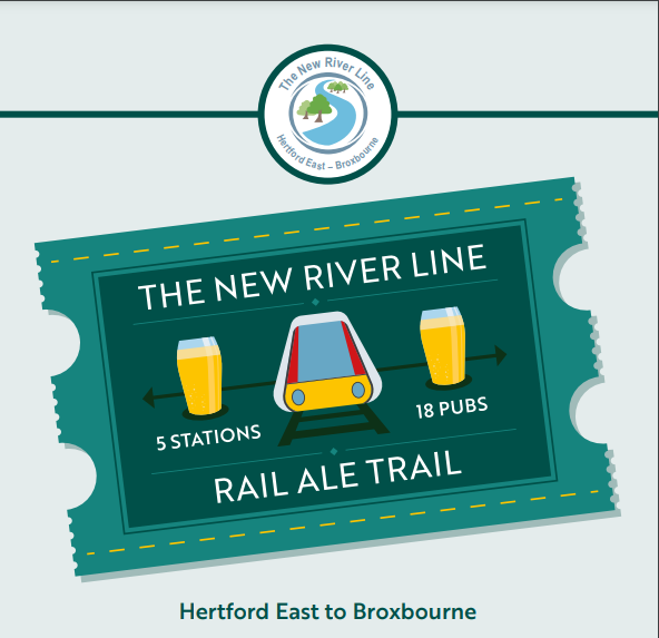 GreaterAngliaPR's tweet photo. Enjoy an ale trail with a difference, travelling by rail along the New River Line which runs between #Hertford East and #Broxbourne, created by @CrpNew and @SouthHertsCAMRA 

https://t.co/r6kLBHCrNa https://t.co/IDkDcB1NjS