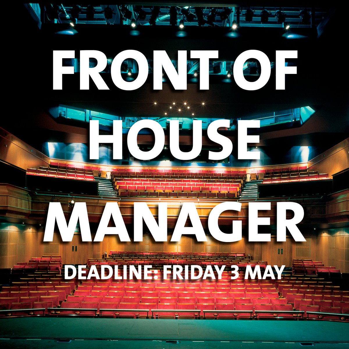 We're hiring! 📣 We are looking for a Front of House Manager to lead our fantastic FoH team of volunteers, casual staff, Duty Managers and the Assistant Theatre Manager. Click here for more info and how to apply: shorturl.at/fvMN8 #artsjobs