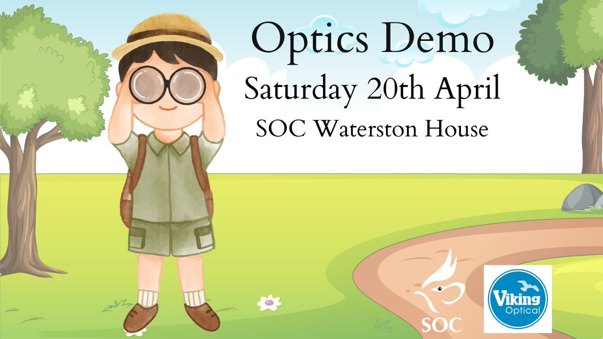 ***Optics Day at SOC Waterston House - Saturday 20th April*** Come and try out a wide range of binoculars & telescopes and get free expert advice! Find more info at: the-soc.org.uk/pages/event/bi… #SOC #optics #birding #scottishbirding #telescope #binoculars