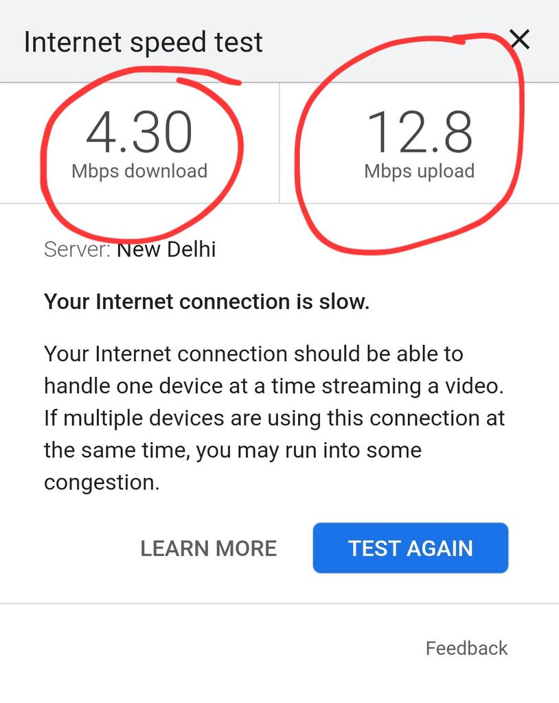 @RailTel I have a 100MBPS broadband connection and this is the speed I get 👇👇👇Your agent has stopped taking our calls as he says he can't do anything ??
