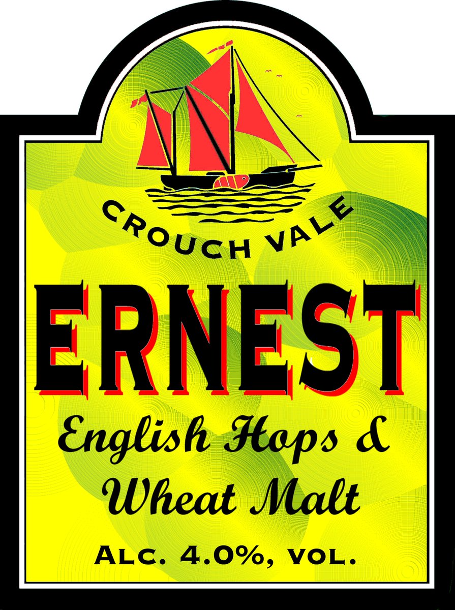 We're busy working our way through these new English hop varieties. This beer is Ernest - inspired beer name, we know!  Pale amber and really drinkable - delish! Available now.