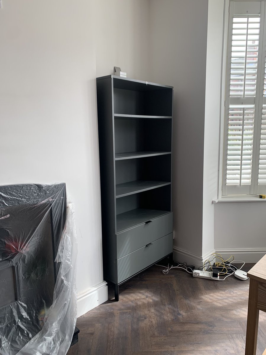 emmahoneybone's tweet photo. This bookcase is heavier than it looks. Missing a helping hand to move it. Wish me (and my back) luck! #lifeafterMike #bloodyhellMavis https://t.co/t5Ce3qLEAV