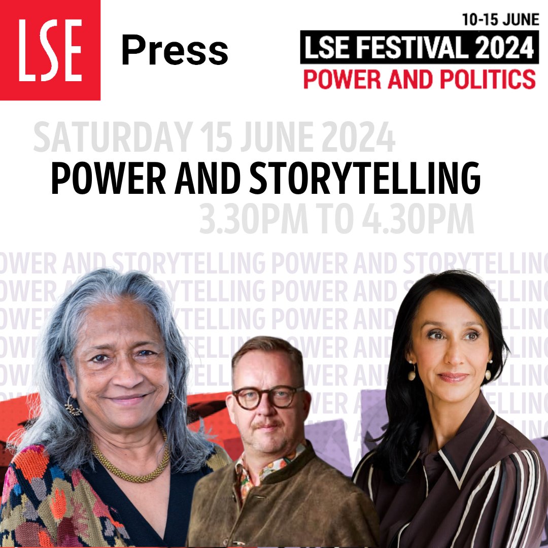 elnrptts's tweet photo. Looking forward to Prof Naila Kabeer's @LSEPress book launch as part of this year's #LSEFestival on Power and Storytelling.

Featuring Monica Ali, Philip Hensher, and Prof Dame Sarah Worthington. 

✨🔗Free to attend! 🔗✨Sat 15 June | 3.30 - 4.30

https://t.co/9KrBdj01JS https://t.co/zVmoPXzDgG