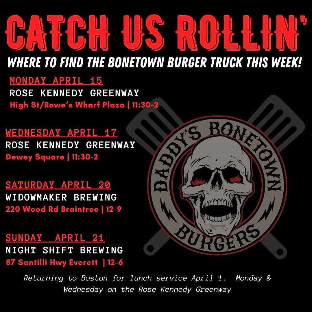 🤘🍔🤘
Hail & Grill! 
.
. 
.
#foodtrucklife #eatlocal #foodporn #metalaf #foodie #bostonfoodtrucks #cheflife #burgertime #bostoneats #pubgrub #barfood #drinklocal #burgers #widowmakerbrewing #rosekennedygreenway #nightshiftbrewing