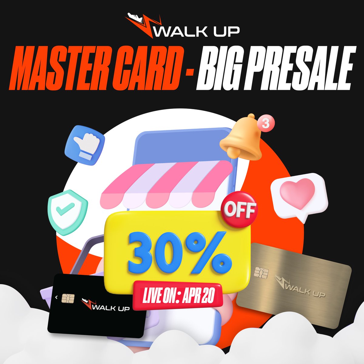 🎉Walk Up MasterCard - Big Presale Alert!  🚀

🍻We know you've been eagerly awaiting the chance to hold this extraordinary card.

The highly anticipated Mastercard pre-sale is almost here! 🎉 

⌚Save the date: April 20th.

🐦 Don't miss your chance to snatch up jaw-dropping…