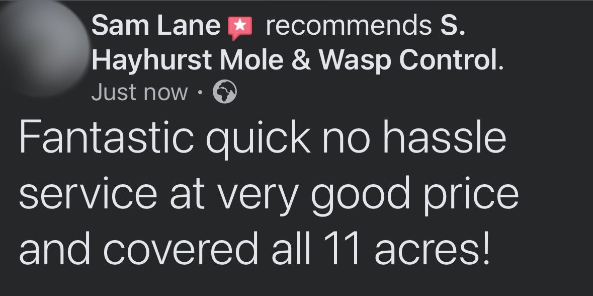 Thank you for the kind words Sam. Much appreciated 😊 #review #customerservice #customersatisfaction #kelbrook #skipton #yorkshire #happycustomer #fields #equestrian #livestockprotection #molecatcher #pestcontrol