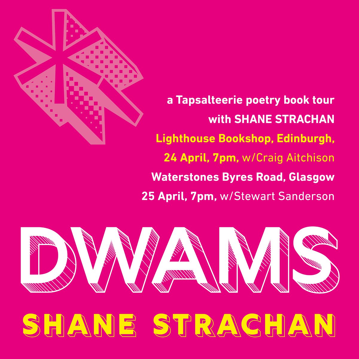 Hello sexy! Come along to my DWAMS event at @Lighthousebks in Edinburgh on 24 April, 7pm, where I’ll be joined by @craigaitchison 💖 lighthousebookshop.com/events/dwams-a…