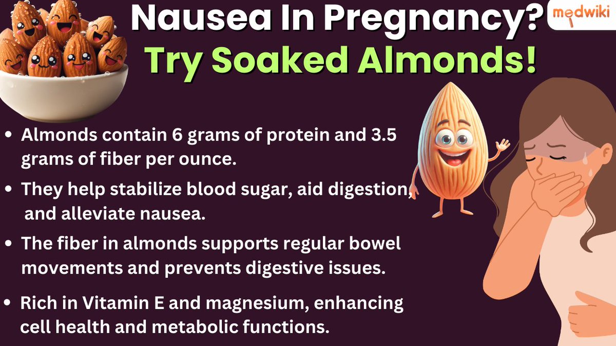 Almonds provide 6g protein, 3.5g fiber/ounce. They stabilize blood sugar, aid digestion, and are rich in Vit E, magnesium for cell health, metabolism. #pregnancy #nausea #almonds #pregnantWoman #digestion #health #bloodsugar