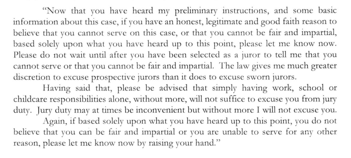 Trump and MAGA don’t seem to think that he will get a fair trial in NYC. Judge Merchan seems to be going out of his way to tell prospective jurors to speak up if they don’t think they can be impartial. In fact, he says to do it sooner than later.