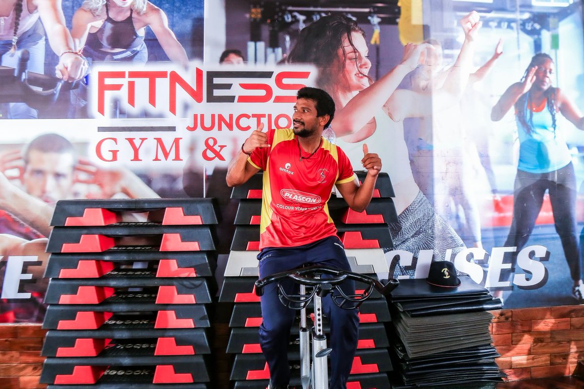 Good Vibes for the Cricket Cranes at @fjgymandspa2 as they continue their World Cup preparations.  

#WeAreCricketCranes