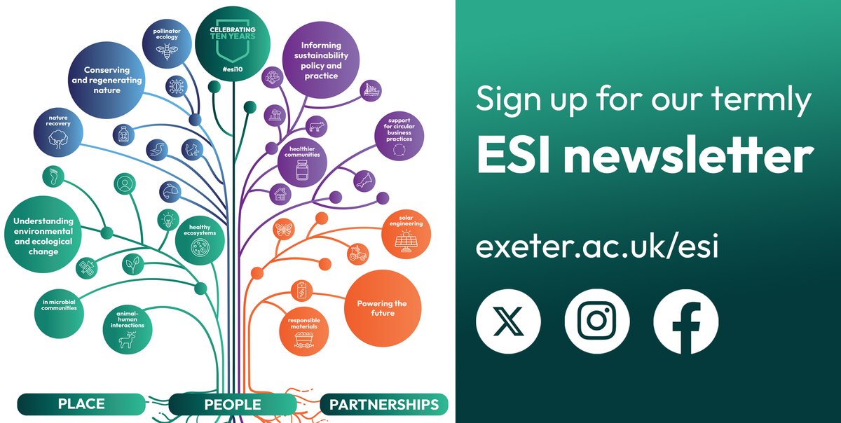 Uni of Exeter's ESI (@uniofexeteresi) on Twitter photo 🌿 Stay in touch as we share all our news, research updates, events and opportunities!
Newsletter: bit.ly/48XqCbY
Social media: <a href="/UniofExeterESI/">Uni of Exeter's ESI</a>
Website: exeter.ac.uk/esi 🌿 Stay in touch as we share all our news, research updates, events and opportunities!
Newsletter: bit.ly/48XqCbY
Social media: <a href="/UniofExeterESI/">Uni of Exeter's ESI</a>
Website: exeter.ac.uk/esi