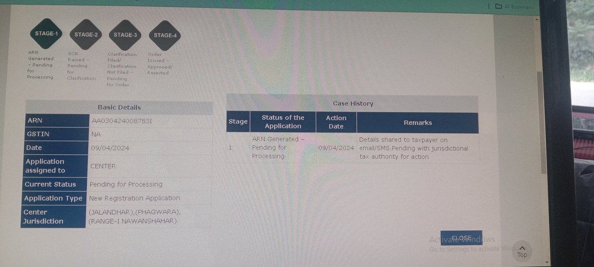 KISHORESEHGAL5's tweet photo. @Infosys_GSTN Application filed for new gst registration number with ARN : AA030424008783I on dated 09/04/2024, which is still under process. Kindly do needful and process the same asap. https://t.co/U3F6uk9bi4