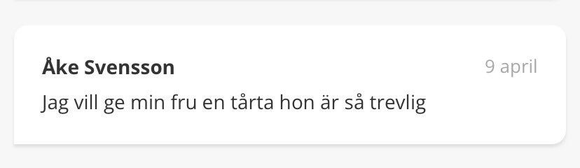 från nomineringarna till min gamla lokaltidnings utdelning av tårta