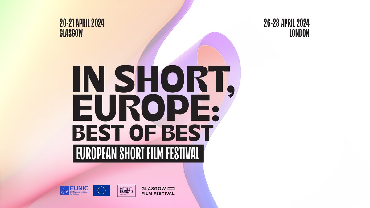 Our In Short, Europe: Best of Best short film festival is coming up! Get your tickets now! 📽️🎞️🎟️
20-21 April <a href="/glasgowfilm/">GFT</a> <a href="/glasgowfilmfest/">Glasgow Film Festival</a> 
🎟️glasgowfilm.org/in-short-europ…
26-28 April <a href="/CineLumiere/">Cinéma Ciné Lumière</a> <a href="/ifru_london/">Institut français UK</a>  🎟️institut-francais.org.uk/festivals-and-…