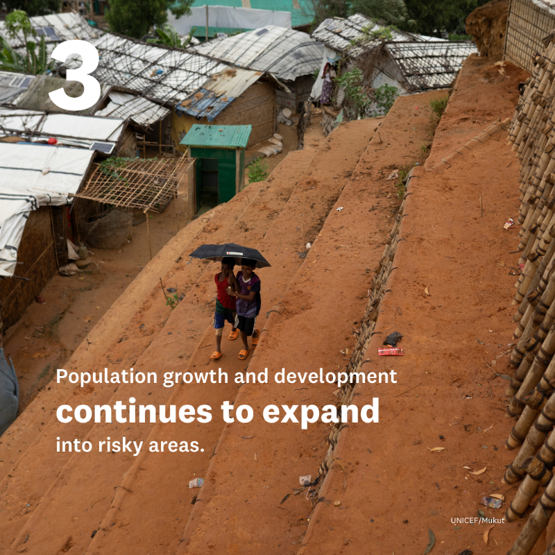 UNUEHS's tweet photo. Risks & damages from extreme weather due to climate change are rising. In some areas insurance is becoming out of reach.
@UNUEHS #InterconnectedRisks report names uninsurability as one #RiskTippingPoint.
Check out 5β£ things you should know about uninsurability!
