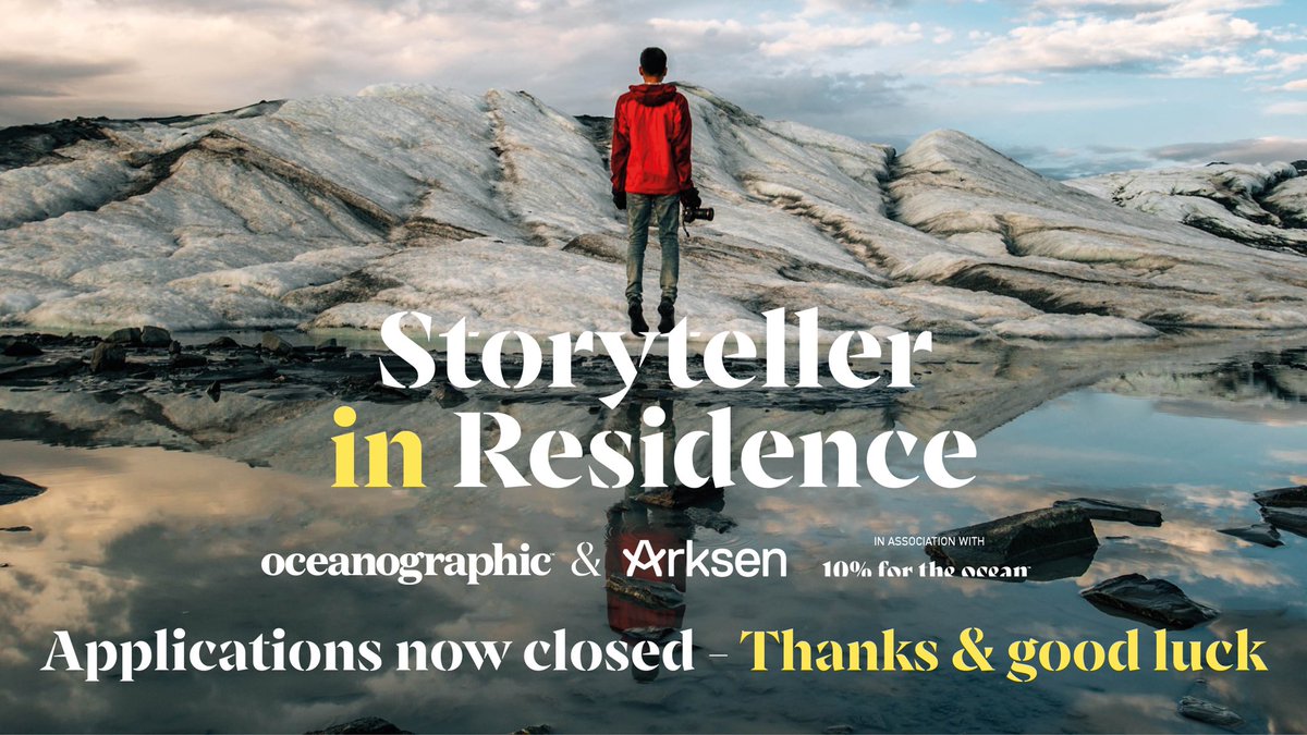 Applications to become our next Storyteller in Residence are now closed. Thanks for applying and good luck! The successful candidate will be revealed in May. Until then, find out more about the position here: oceanographicmagazine.com/storyteller/#4 #sir #storytellerinresidence