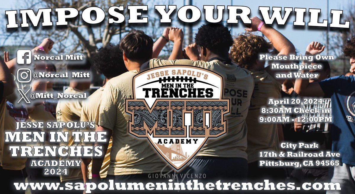 Mitt_Norcal's tweet photo. @Mitt_Norcal we’re back at it this Saturday 4/20.
Registration information link;
https://t.co/BplQhYkyGd
#MITTstrong 💪🏾 #ImposeYourWill 🙌🏾 https://t.co/NA22en9eFc