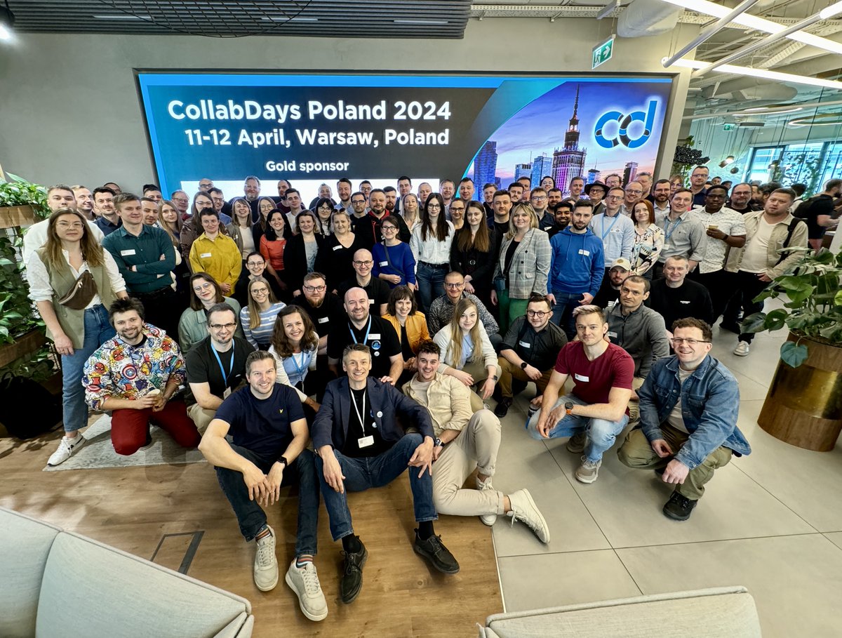 It can be said that #CollabDaysPL 2024 is already part of history! 🩵💙🤍It's amazing what happened last Thursday and Friday at the headquarters of Polish #Microsoft! 

Over 130 Participants + Speakers + Sponsors along with the CollabDays Team and Support! 😱

THANK YOU ALL! 🎉