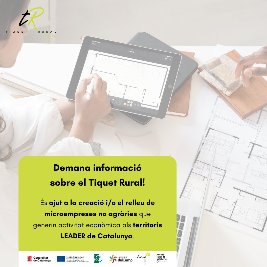 LEADERdelCamp's tweet photo. Bon dia!!

𝗡𝗢𝗩𝗘𝗧𝗔𝗧𝗦 𝗜𝗠𝗣𝗢𝗥𝗧𝗔𝗡𝗧𝗦.

Arriba el 𝗧𝗜𝗤𝗨𝗘𝗧 𝗥𝗨𝗥𝗔𝗟 ‼️

Podeu consultar les Bases de l'ajut a:
https://t.co/YGfl4W3A3W

També, a la nostra web:
https://t.co/tj86XllQIP

#LeaderCat2020 https://t.co/7ufnGUK314