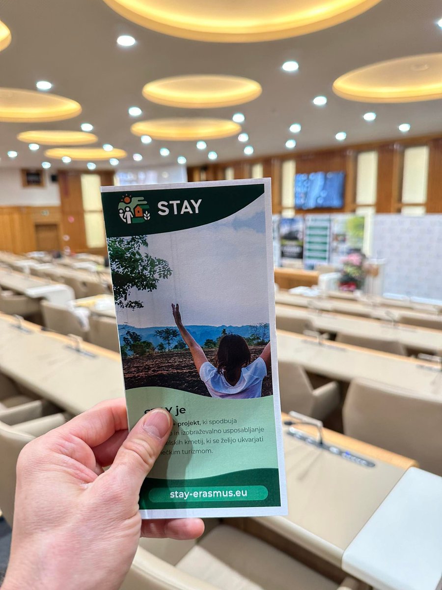 StayProjectEU's tweet photo. Another opportunity to promote STAY!
👩🏫 Our project was presented during a consultation on the strategy to for the development of biotechnical education and training
🇸🇮 The event was held at the Chamber of the National Council.
#agrotourism #Europeanprojects #STAYProject https://t.co/O9Gw6BGQis
