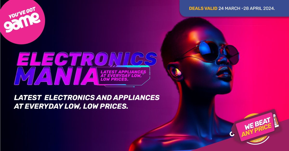 We love going insane over hot deals. We have unbeatable prices on electronics and more, we call it Electronics Mania and it’ll have you going bananas on everything electronics. Shop now: bit.ly/3xBCeUz #GotGame