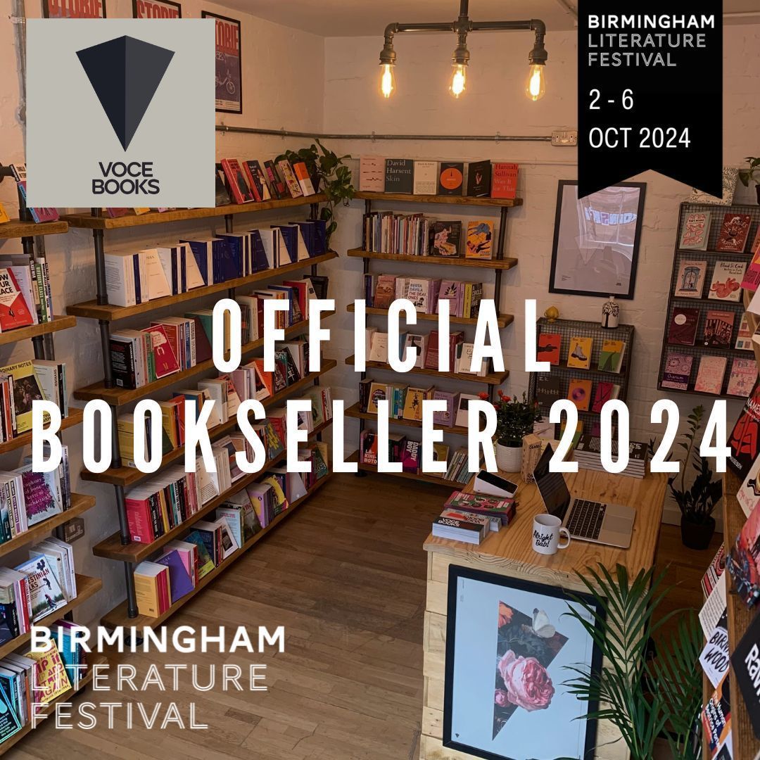 We are thrilled to unveil that Voce Books will be our resident bookseller for Birmingham Literature Festival 2024. We are delighted to partner with Voce to bring you this year’s festival book list. #BLF24 #LiteratureFestival #BirminghamBookLovers