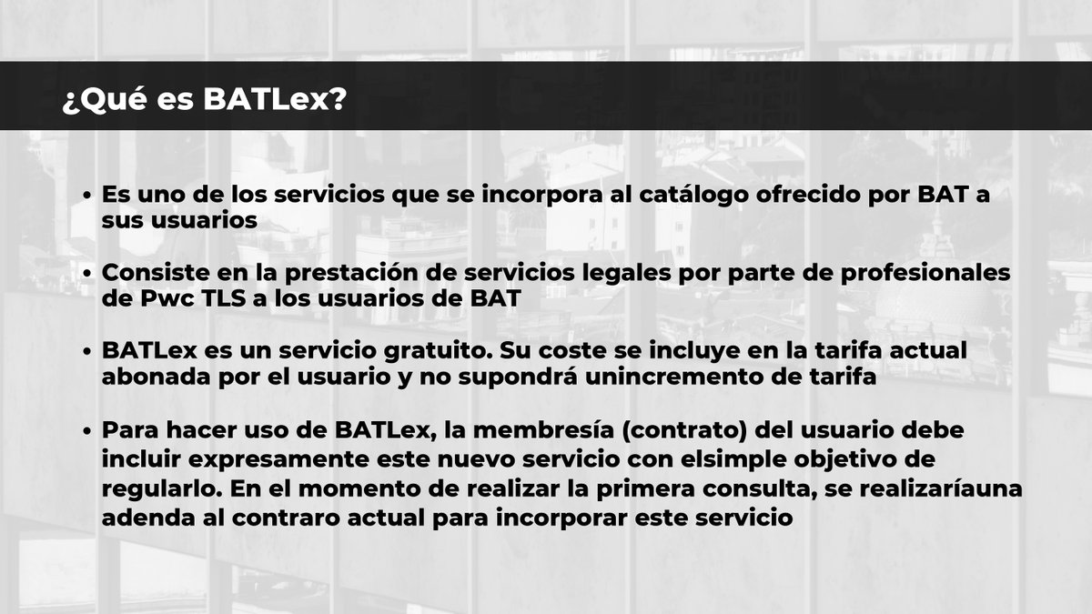 BAT_Tower's tweet photo. ¡El miércoles pasado fue un día de aprendizaje para las startups de nuestra #comunidad!
Durante la presentación del #BATLex, los asistentes al evento tuvieron la oportunidad de conocer en profundidad este servicio y sus diferentes aspectos. https://t.co/zlzz53Epl9