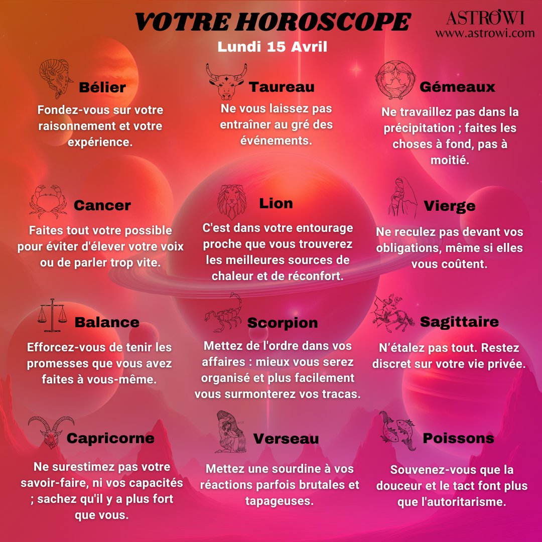astro_wi's tweet photo. Découvrez votre horoscope du jour !🔮💫🥰

"Dans une consultation de voyance, les étoiles nous guident, mais l'amour est la boussole de notre destin." ✨

Voyance au 0492980002 5€/10min avec le code FB01
Voyance Live: 08 90 37 50 00

#astrowiavis #horoscope #astrowi #astrologie https://t.co/gyH6oszEyT