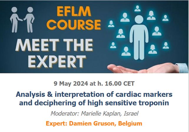 📣 Do not miss the next webinar of the series 'Meet the Expert'!
Register here: bit.ly/49TJtFq 
Do you have an interesting case to discuss? 
Submit it here: bit.ly/3TTrQPn 
❗ All webinars are free for EFLM Academy members ❗
#EFLM #laboratorymedicine #webinar