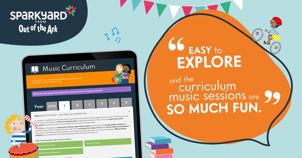 Have you signed up for your FREE Sparkyard trial yet? sparkyard.com 👍 'Accessible & user-friendly' 👍 Nearly 1000 songs 👍 Flexible music curriculum 👍 Supports wellbeing and community 👍 Made by teachers, for teachers 👍 Includes resources for ALL curriculum subjects