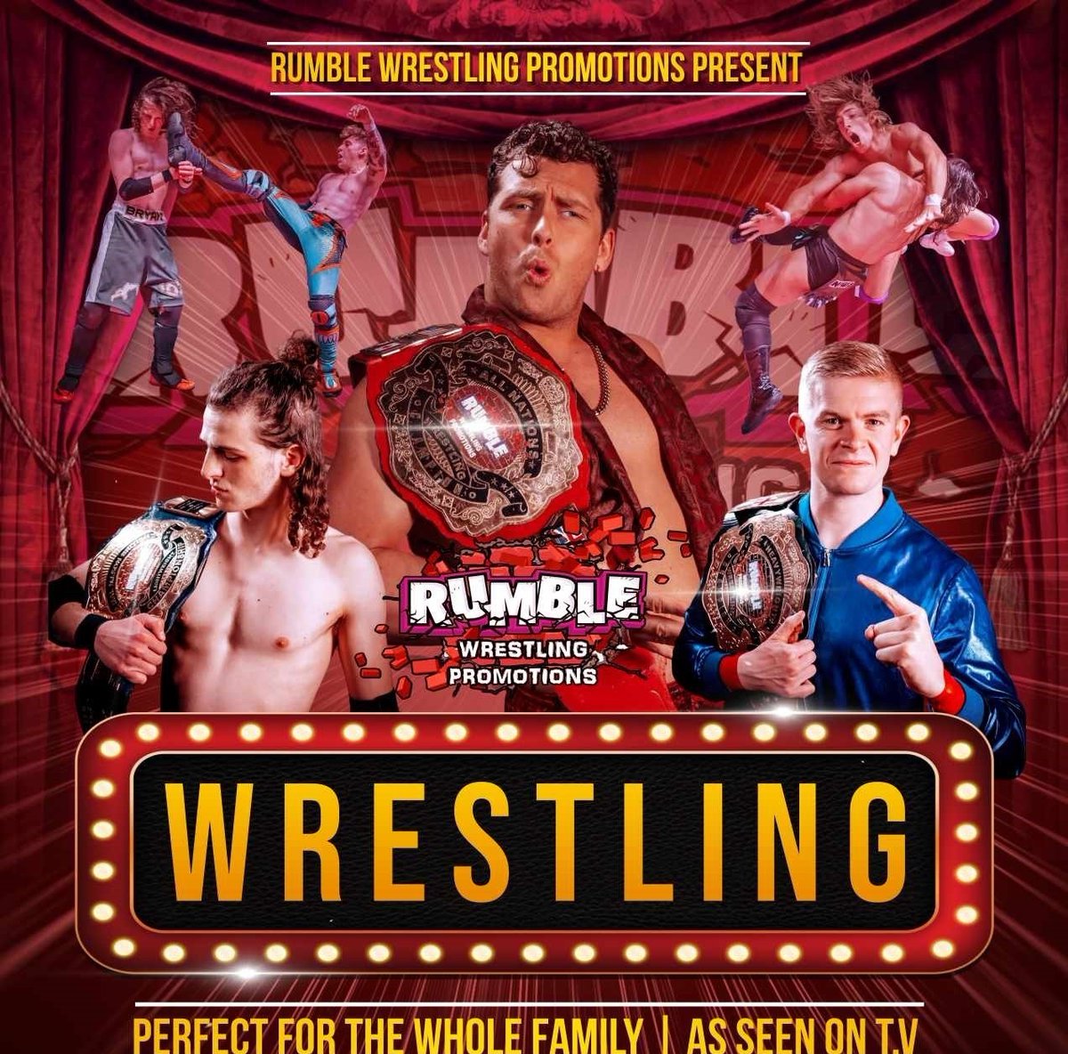 Get ready for some action-packed entertainment at Rumble Wrestling on Sunday 29 September at 3pm! 🤼‍♂️ 

Don't miss out on our early bird discount of 15% until 22 April ow.ly/SoA250Rc9zH

💪🎟️ #RumbleWrestling #WrestlingFansUnite #watersmeetrickmansworth #supportlocaltheatre