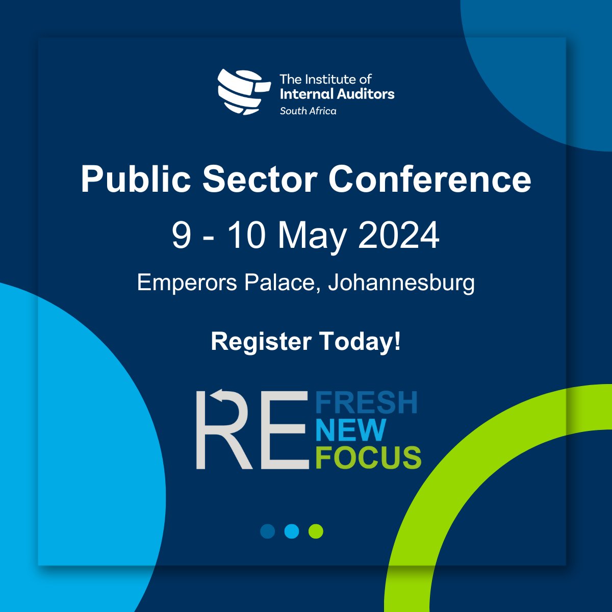 IIASOUTHAFRICA's tweet photo. Elevate your career at the highly anticipated Public Sector Conference at Emperors Palace in Jhb on May 9-10, 2024!
Secure your spot now at: https://t.co/J02lfc1cbn
#publicsectorconference #refreshrenewrefocus #iiasa #internalaudit #publicsector https://t.co/eczYPUuKfQ