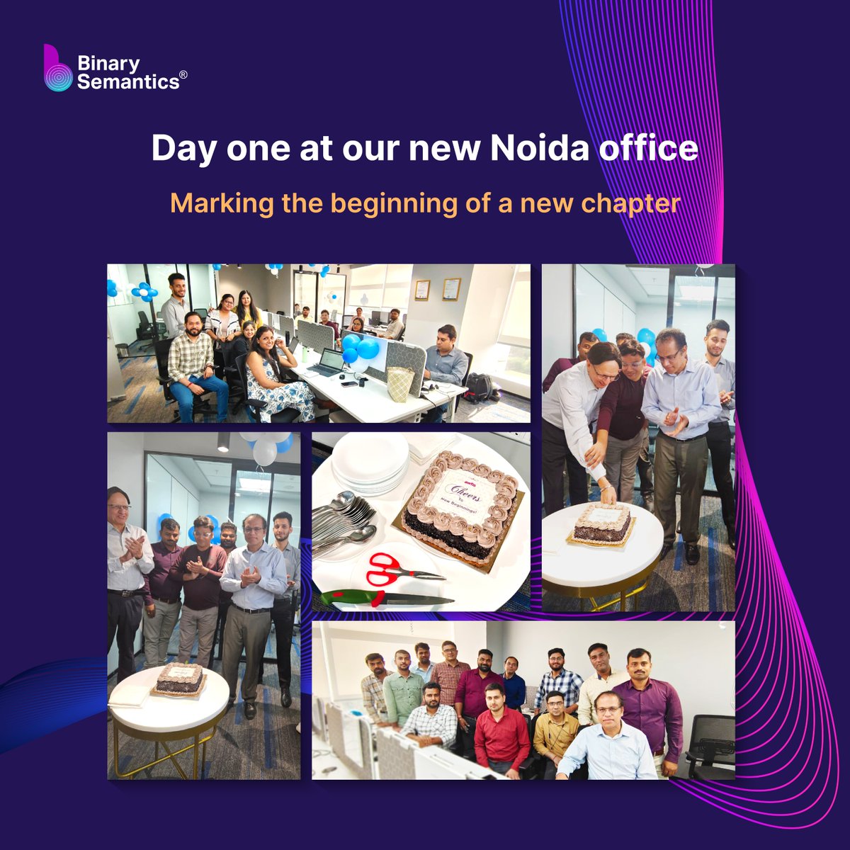 BinarySemantic's tweet image. Thrilled to unveil our new Noida office!
Step into this innovative workspace crafted to ignite collaboration, inspire creativity, and maximize productivity.
Come, take a glimpse inside and witness the future of work!
#NewOffice #Noida #BinarySemantics #Innovation #Growth