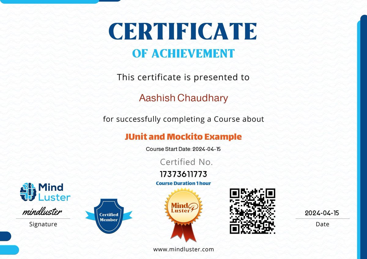 hrsishchaudhary's tweet image. Just conquered JUnit & Mockito! Feeling confident about writing unit tests now. #JUnit #Mockito #JavaTesting #ProgrammerLife