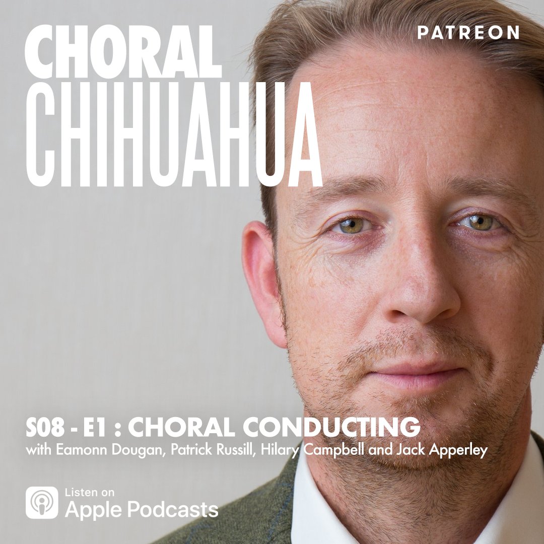 #ChoralChihuahua is back 📢 Eamonn Dougan kicks-off our eighth season, talking choral conducting with guests Patrick Russill, Hilary Campbell and Jack Apperley. ps bumper episode to help keep the rain off. #podcast #music 🎧 choralchihuahua.com 👏 patreon.com/ChoralChihuahua